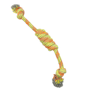 Tug Rope Dog Toy - Orange / Yellow