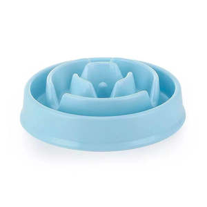 Dog Bowls Feeders Nz: Water Drop Themed Slow Feeder Dog Bowl