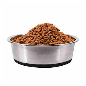 Stainless Steel Dog Bowl with Silicone Base