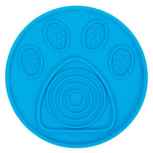 Dog Lick Mats Nz: Paw themed Circle Lick Mat with Suction