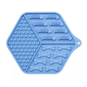 Bone pattern themed dog silicone lick mat