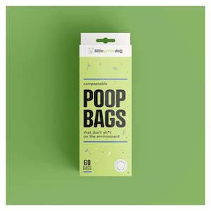 Little Green Dog Compostable Poop Bags 60 Pack