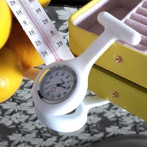 Pocket Watches: Nurse Watch Silicon White