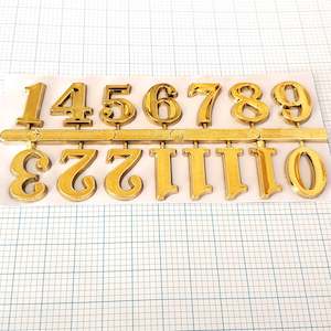 Clock Movements For Craft School Hobby: Stick On Numbers Gold Arabic 20mm
