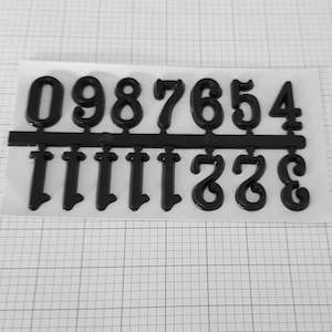Stick On Numbers Black Arabic 16mm