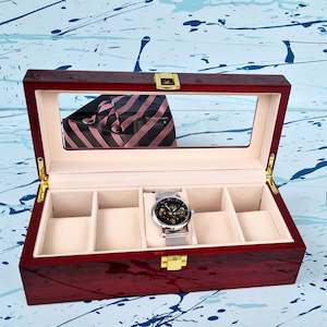 Watch Storage Polished  Box Wood TJ18 -Gift Special