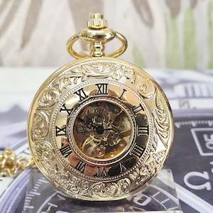 Pocket Watch Mechanical design  double opening TW99