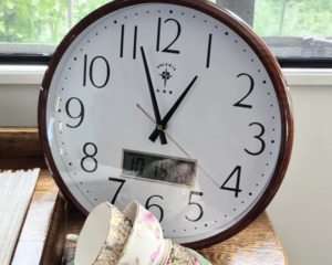 Clock Wall Dual Time 350mm