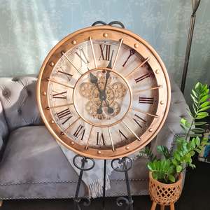 Clock Metal Lattice Wall Motion 600mm TC69