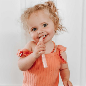 Food Grade Silicone Teethers: Silicone Teething Tubes - 2 Pack