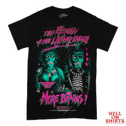 Tees: Zombie 85' Pink/Teal Tee Size S