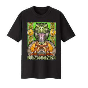 Stained Glass: Jurassic Park Stained Glass Tee