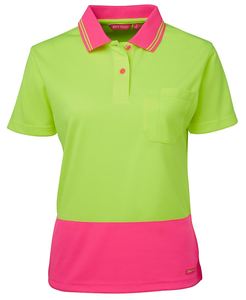 Products: JB's Ladies Hi Vis S/S Comfort Polo 6LHCP