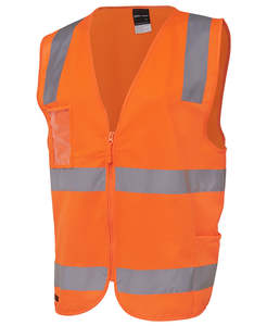 Women: HI VIS (D+N) ZIP SAFETY VEST 6DNSZ