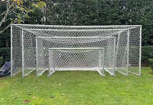 T3 - Adjustable to 35 sizes up to 5m x 2m Aluminium - FOOTBALL GOAL HARD/SOFT GR&hellip;