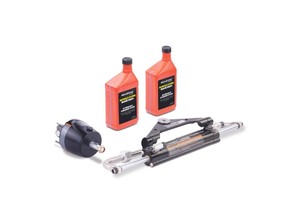 Boat Accessories: Baystar Front Mount Outboard Steering Kit - No Hose