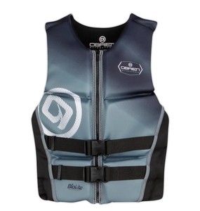Water Sports: Obrien Men's V-Back Vest - Black/Grey