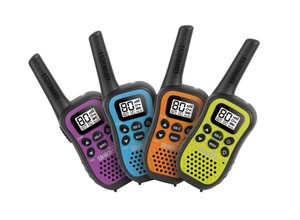 Uniden UHF UH45-4, 0.5W UHF Handheld Radio, 4 Pack, Coloured