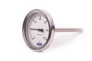 Temperature Gauge: Bi-Metal Thermometer Rear Entry 100 mm