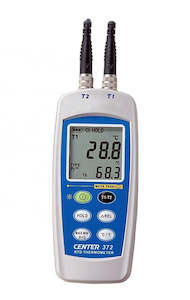 Thermometers: Center 372 Dual Probe RTD Thermometer
