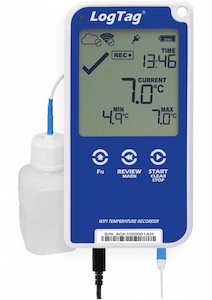 Vaccine Cold Chain Data Loggers: LogTag Single-Channel LCD WiFi Data Logger Kit
