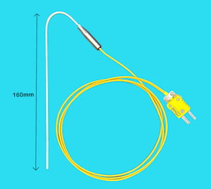 Temperature Probe K-Type Thermocouple Hook Style for Boiling Liquids