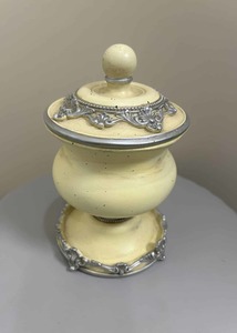 Antiqued Cream Trinket Box - Temptations Lingerie & Swimwear