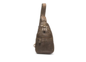 Mika Leather Backpack | Crossbody Bag | Olive