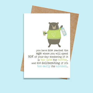 Cards: Coffee & Alcohol - Card