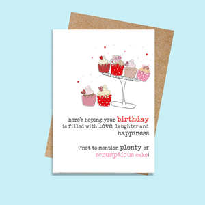 Birthday Full Of Cake - Card