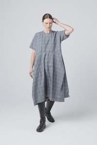 Kamikaze Dress | Slate Plaid | Wool Check