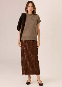 POL Astor Knit Top | Cedar