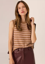 Pol: POL Carmel Striped Vest | Camel Blush