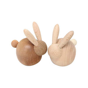 Easter: Wooden Lying Bunnies 7cm