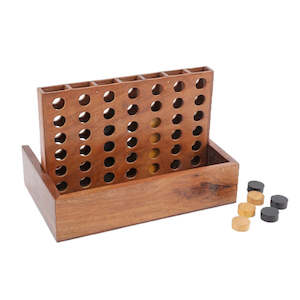 Games: Wooden Connect 4 Set