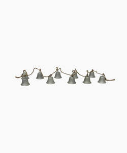 Christmas: Bell Garland | Crackle Grey