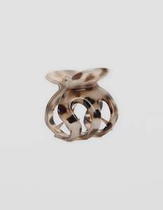 Hair Claw | Clam Leopard Print