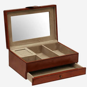 All: Luxury Leather Jewellery Box w Drawer