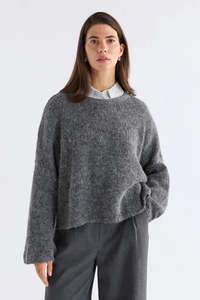 Elk | Agna Sweater | Grey Marle