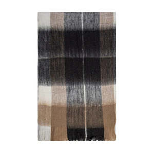 Bliss Blanket - Wool | Mohair Blend - Cinnamon | Winter White