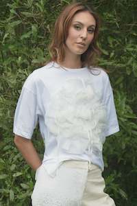 My Heart Rose On T-Shirt | White