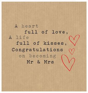 Cards: Card - Mr & Mrs