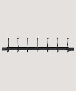 Home Decor: Old Metal 7 Hook Bar