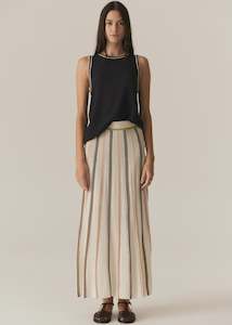 Tedd Knit Skirt - Natural | Ivory