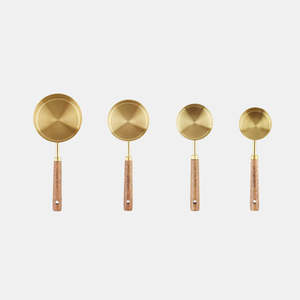 New: Vintage Gold Measuring Cups S4