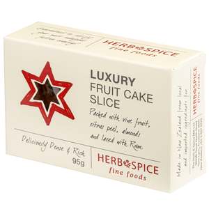 Individual Luxury Fruit Cake Slice