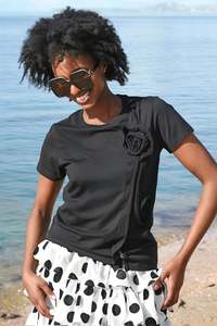 Trelise Cooper Cooper Curate: Trelise Cooper - The Flower Of Love T-Shirt | Black