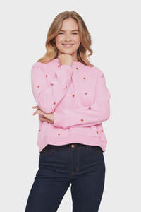 Dagna Sweatshirt | Bonbon Flame Hearts