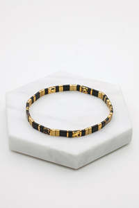 Zafino | Harlow Stretch Bracelet | Black