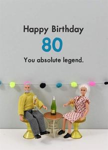 80th Birthday Card